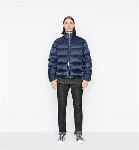 christian dior newspaper jacket|Dior oblique down jacket.